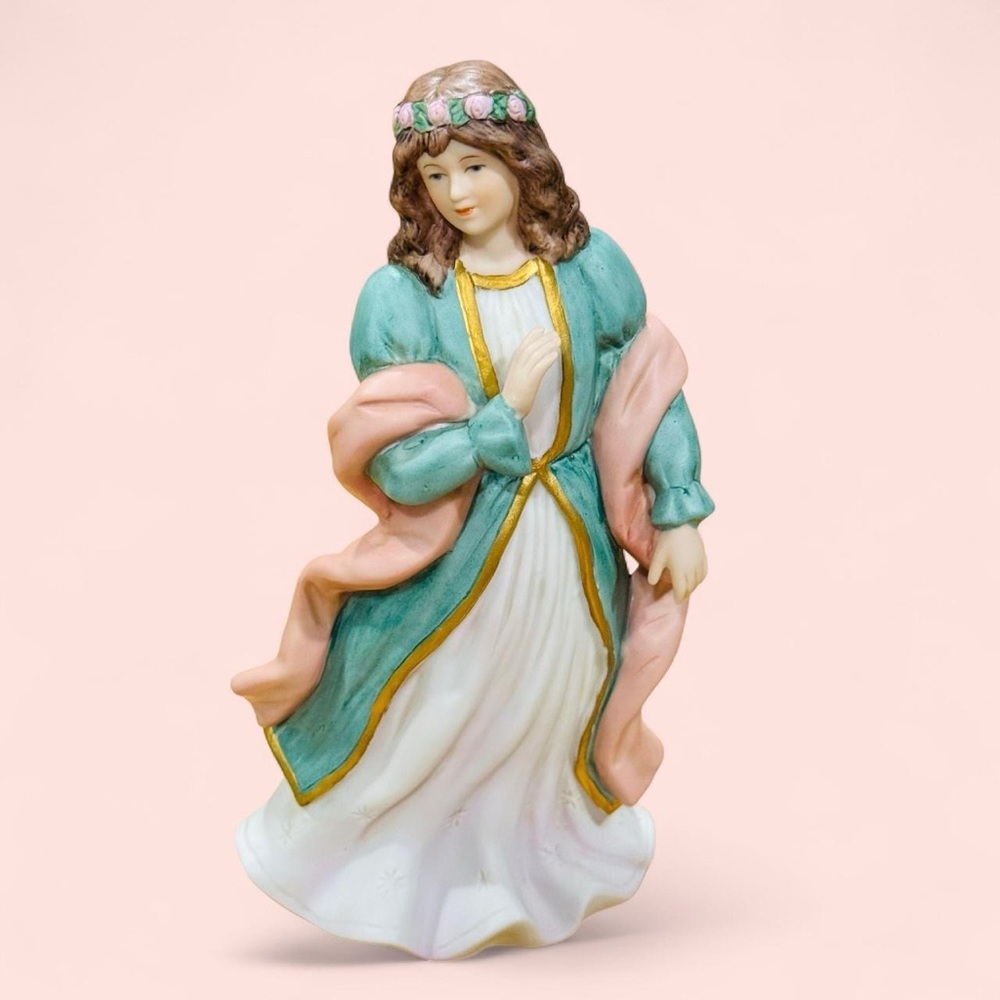 Homco My Lady Figurine #1486 Porcelain Home Interiors Vintage 90s